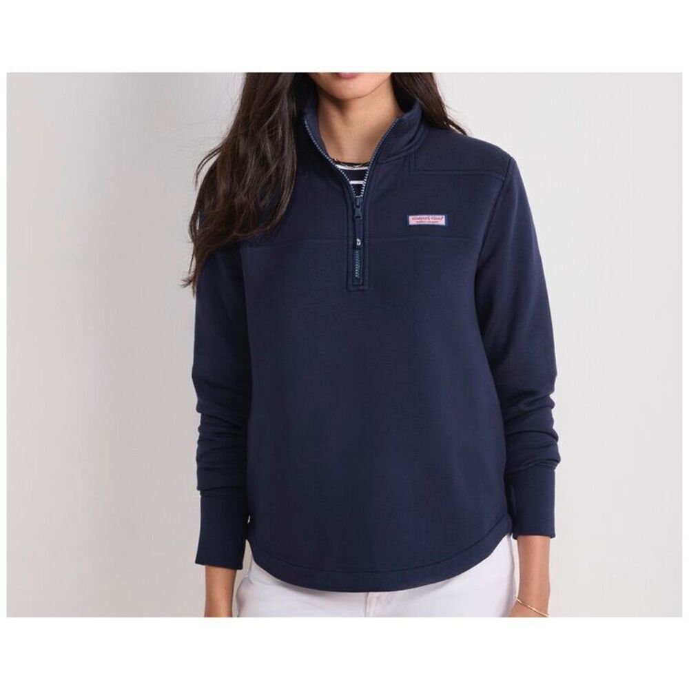 Vineyard Vines Navy 1/4 Zip Pullover XL Classic Logo Sweatshirt